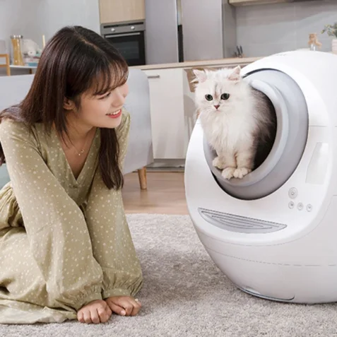 Automatic Cat Litter Basin Toilet Cleaner Electric Fully Enclosed Smart Cat Shovel Deodorant Cat Litter Box Pet Products