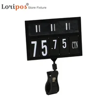 Красный, черный цена супермаркета номер единицы измерения знак стойка-держатель этикеток пластиковая рамка дисплея подвесной крюк ярлык на полку стойки