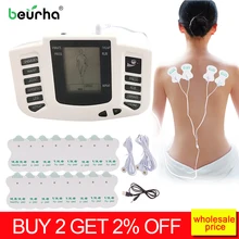 36 электромагнитных подушечек, Электрический цифровой акупунктурный массажер для тела, шеи, ног, Массажная терапия для похудения, расслабляющий импульсный массажер, русская кнопка