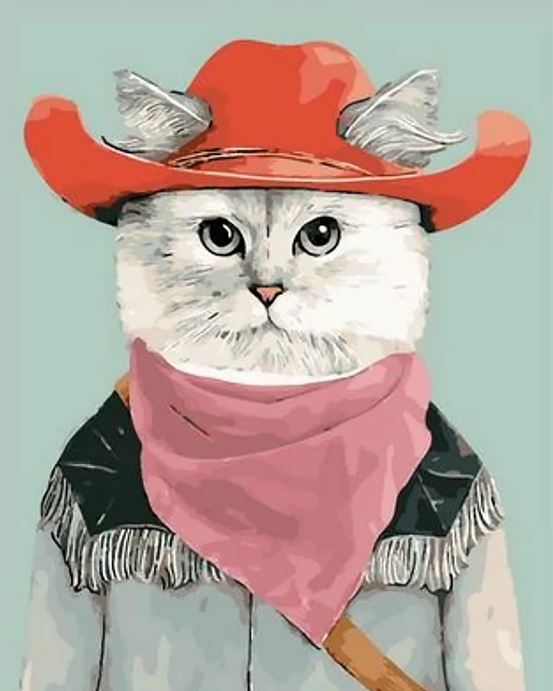 

Paints By Numbers 50x40cm Abstract Mr. Cat Oil Painting By Numbers Set Gift Coloring By Numbers Canvas Wall Set