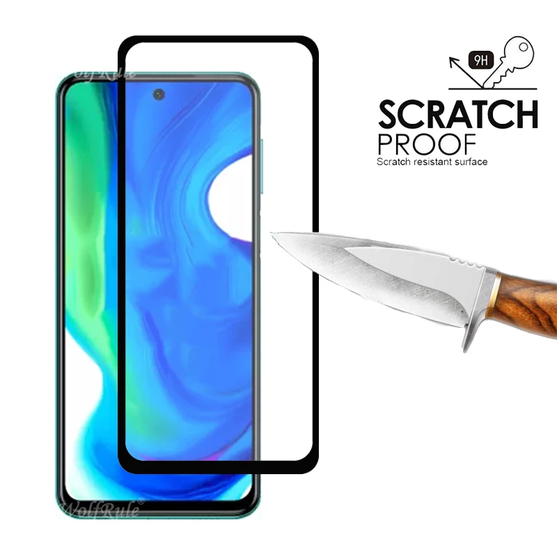 cell phone screen protector 4-in-1 For Xiaomi Poco X3 Glass For Poco X3 Tempered Glass Protective Full Screen Protector For Poco X3 M3 M4 X4 Pro Lens Glass mobile protector