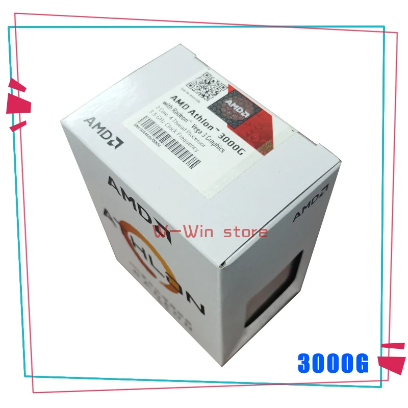 Двухъядерный процессор AMD Athlon 3000G X2 3 5 ГГц 4-поточный YD3000C6M2OFH сокет AM4 новый и