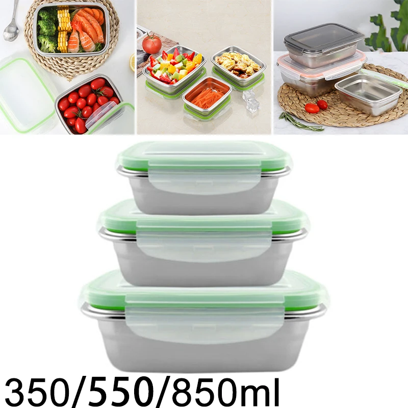 Контейнер для еды Bento из нержавеющей стали, контейнер для хранения еды, аксессуары для путешествий и кемпинга