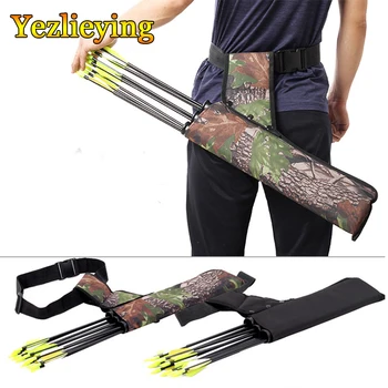 

Hunting Bag Accessories Archery Black Quiver 3 Tubes Arrow Quiver Tube Arrow Holder Portable Back / Waist Strape