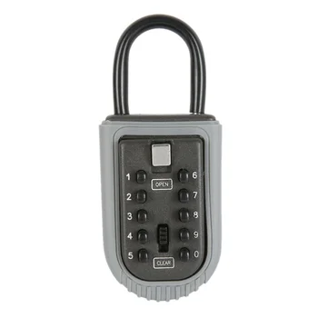 

4 Dial Digit Password Lock Alloy Combination Suitcase Luggage Metal Code Padlock Zinc Cupboard Cabinet Locker Padlock-. fr