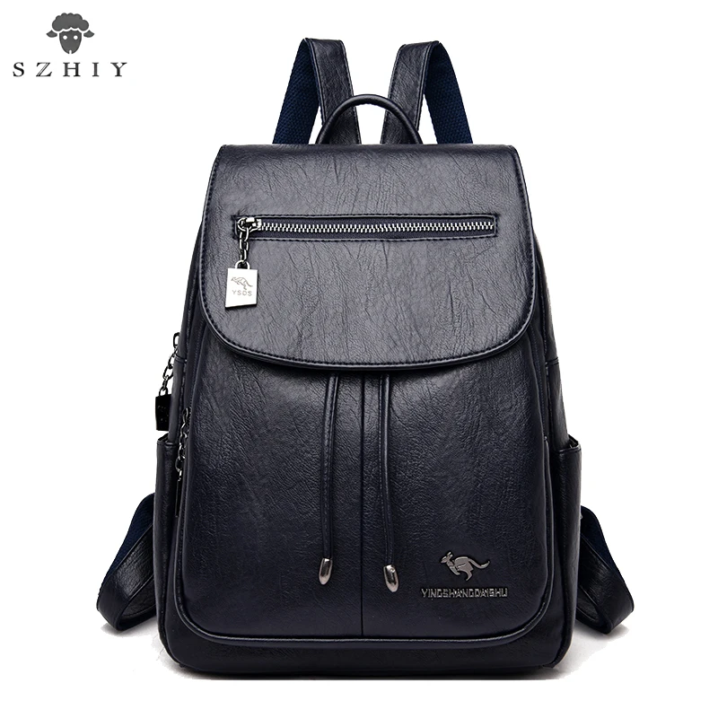 

Ladies Backpack For Travel PU leather School Bag Women Big Backpack Waterproof Large Capacity Designer Backpack Brand Luxury