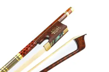 

1X Violin Bow 4/4 Snakewood Natural HorseTail Great Balance Violin Accessories