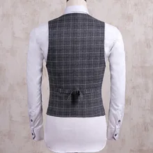 Весна и Осень корейский стиль мода тонкие модели мужской костюм жилет мужская деловая официальная одежда Англия костюм жилет мужской жилет