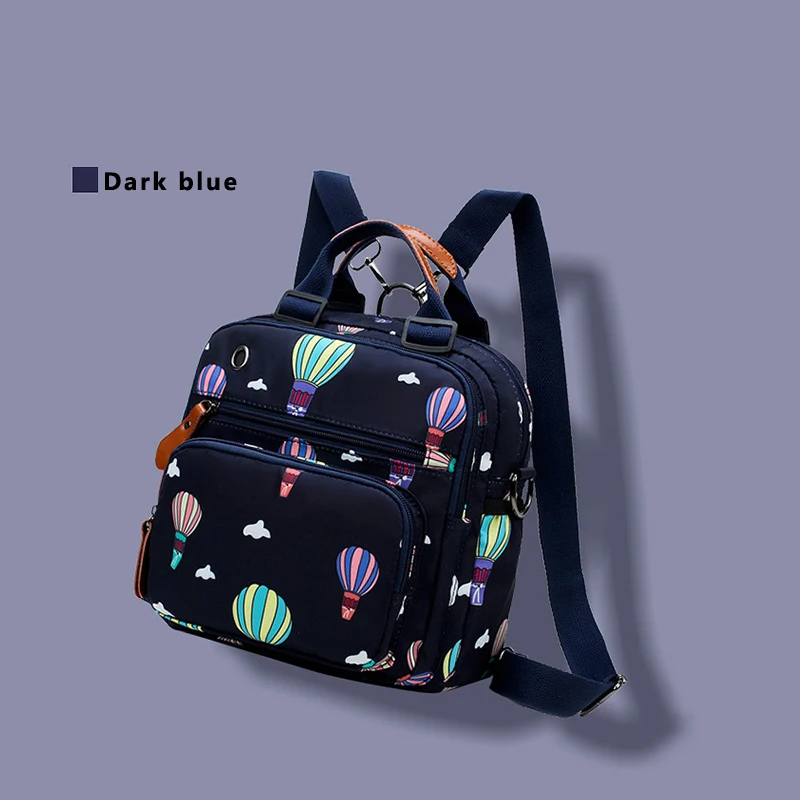 Dark Blue Водонепроницаемая сумка для подгузников, модная сумка для мамочек для ухода за ребенком, сумка для мамы, Большая вместительная Детская сумка, женский рюкзак для путешествий, сумка для кормления - Цвет: Dark Blue