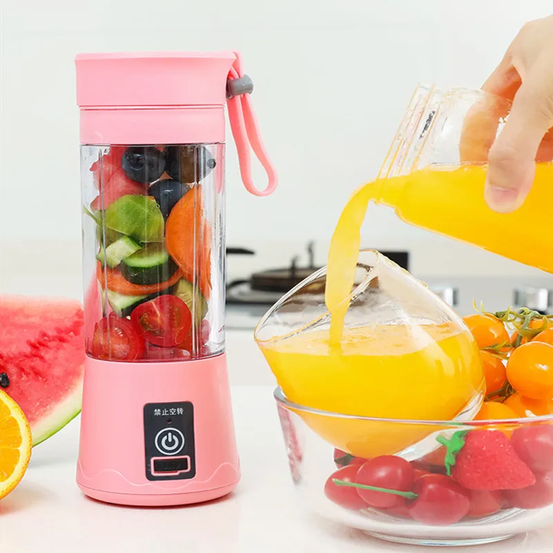 380ml Portable Juicer Electric USB Rechargeable Smoothie Blender