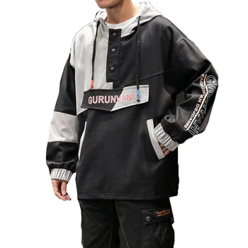 

Autumn Cotton Bomber Jacket 2019 Men Camo Pullover Men Patchwork Jackets Coats Streetwear Hoody Outerwear Male Hip Hop Tracksuit