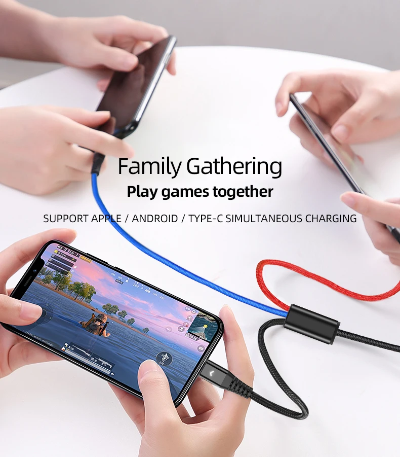 3.5A 1 м 2 м мягкий Micro USB кабель портативный 3 в 1 USB кабель для зарядки Xiaomi Mi8 Mi9 samsung Note S9 huawei P20 P30 для XR XS X