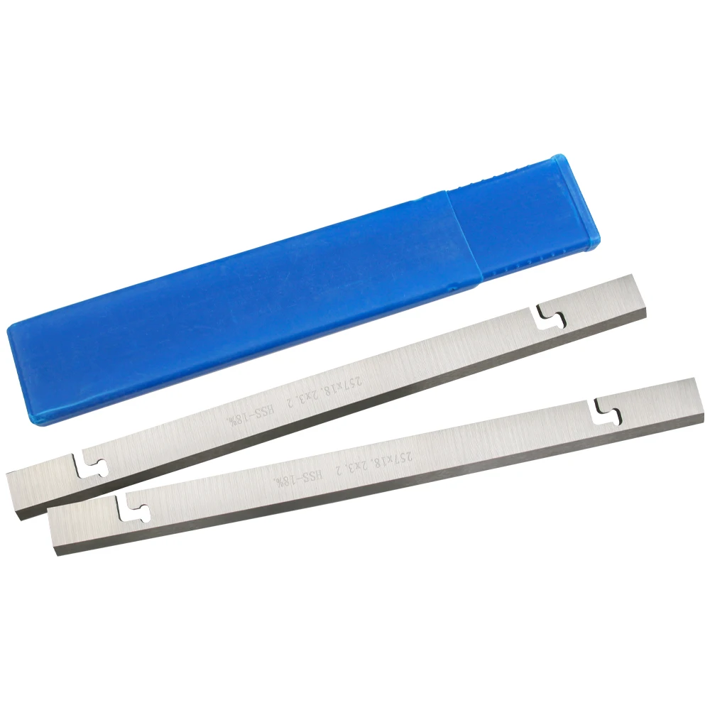 Planer Blades TASP 257mm HSS Thickness Planer Blade 257 x 18.2 x 3.2 mm Wood Planer Knife for MacAllister COD1500PT