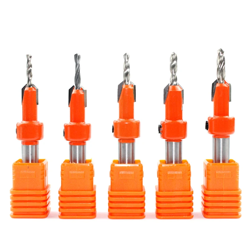 LAVIE 1pc 8mm Shank HSS Countersink Woodworking Router Bit Milling Cutter Screw Extractor Remon Demolition for Wood C08-339