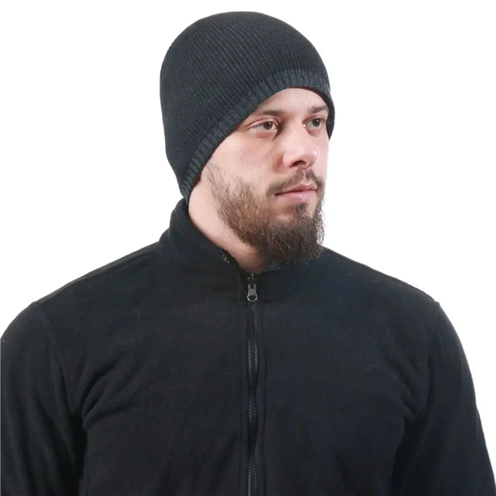 Men/Women Winter Warm Knitted Beanies Outdoor Sports Windproof Hedging Caps Comforable Soft Casual Cap Hiking Cycling Beanies 4