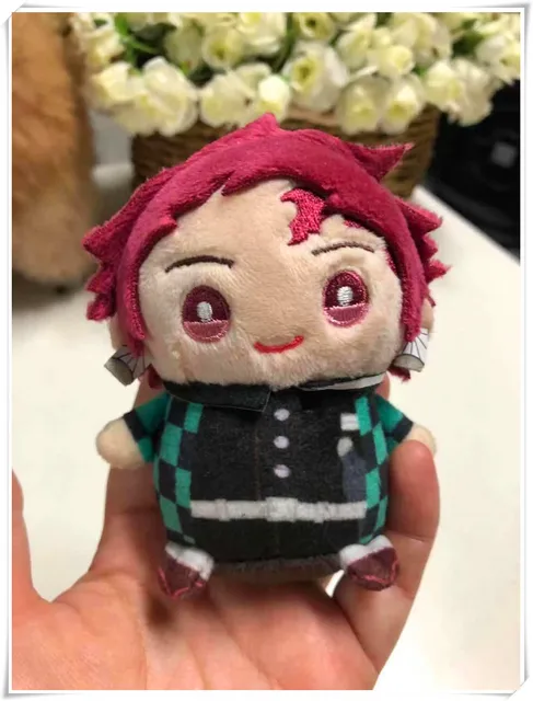 Demon Slayer Agatsuma Zenitsu Kochou Shinobu Uzui Tengen 10cm Pendant Doll Stuffed Toy Soft Plush #9290 Children Christmas Gift