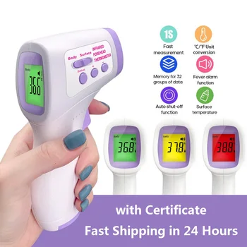 

Muti-fuction Infrared Thermometer Non Contact Temperature Gun Digital IR Thermal Camera Infrarojo Termometro with Certificate
