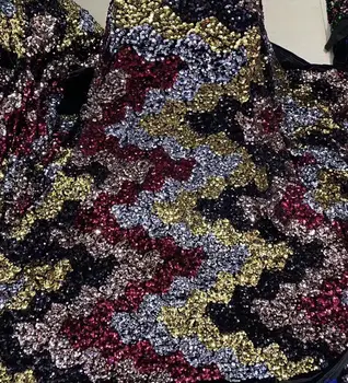 

2020 New Gold African Velvet Lace Fabric Nigerian French Velvet Lace Fabric High Quality brocade lace fabric For Wedding Dress