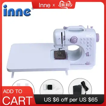 

Inne Mini Sewing Machine With Board Portable Electric Household Crafting Mending Multi-Purpose 12 Built-in Stitches Beginners