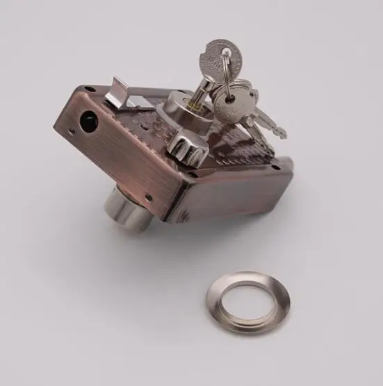 

High-quality Exterior Iron Door Locks Security Anti-theft Lock Multiple Insurance Lock Wood Gate Lock For Furniture Hardware