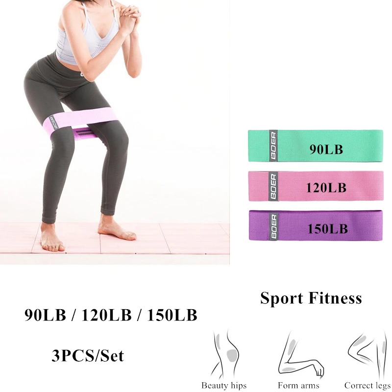 

3pcs Fitness Rubber Bads Expander Resistance Bands Rubber Bands For Fitness Elastic For Fitness Band Training home gym sport