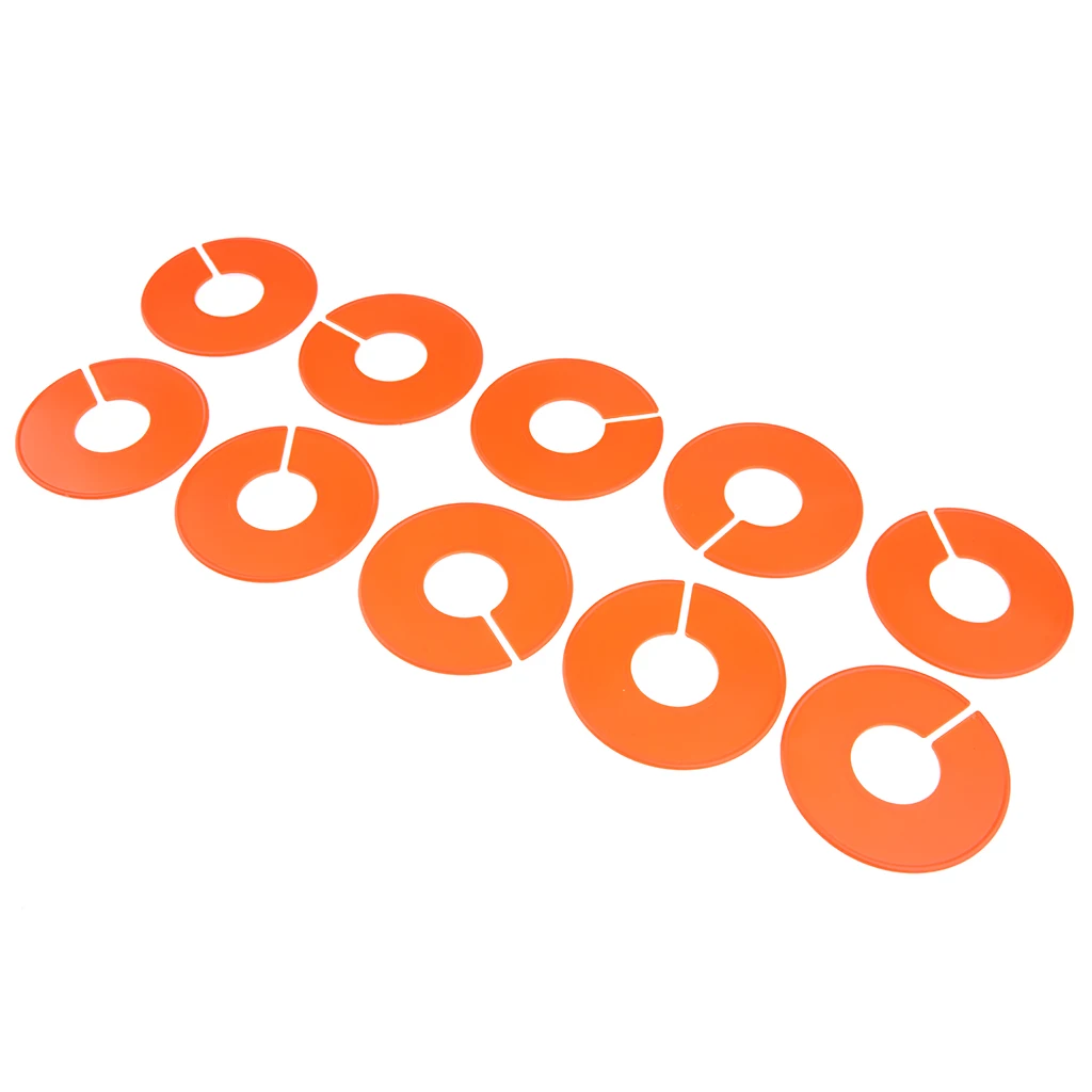 10 Pack DIY Baby Clothing Size Dividers Plastic Clothe Marking Ring Size Dividers Garment Size Tags Round Hangers Rack