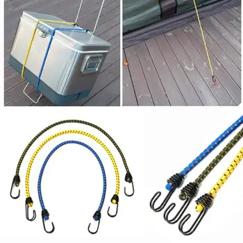 

Elastic Rope Luggage Rope Spring Belt Hook Bicycle Tent 3 Color Bundle Rope Outdoor Supplies Camping Wigwam Fixing Band