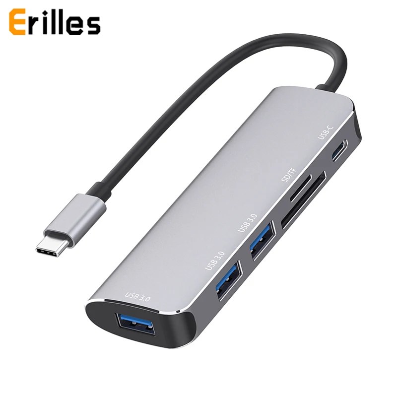 Usb type C 3 1 до USB 0 SD TF слот для карт памяти USBC PD порт концентратор Алюминиевый сплав