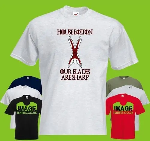 Мужская футболка с принтом House Bolton GoT Game Of Thrones Motto Flayed Man Blades |
