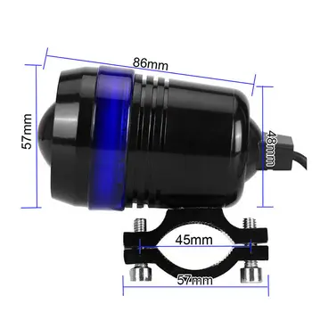 

2pcs Motorcycle LED Lights 60V Angel Eye Fog Lamp H/L Spot Beam Waterproof 7000K