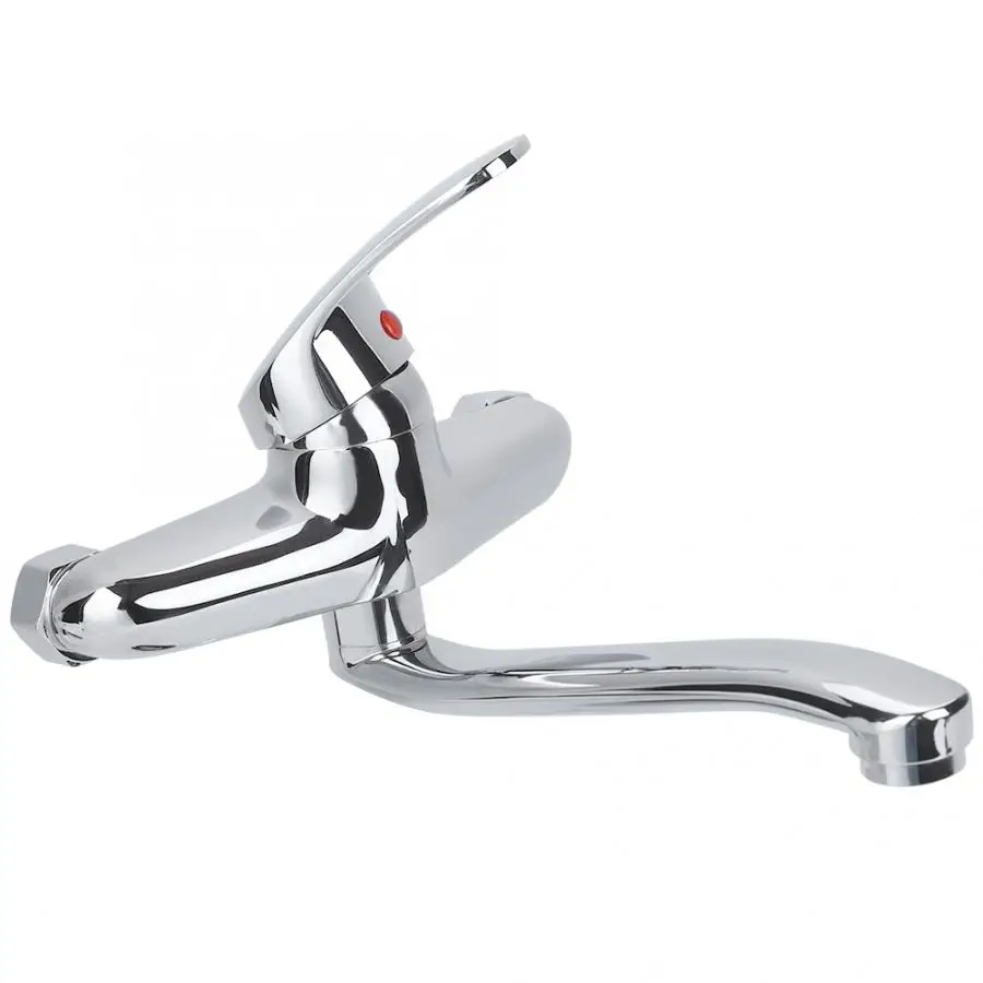Hand Wash Tools Wall Mounted Kitchen Sink Faucet Hot Cold Water Mixer Tap Double Holes Filter | Обустройство дома
