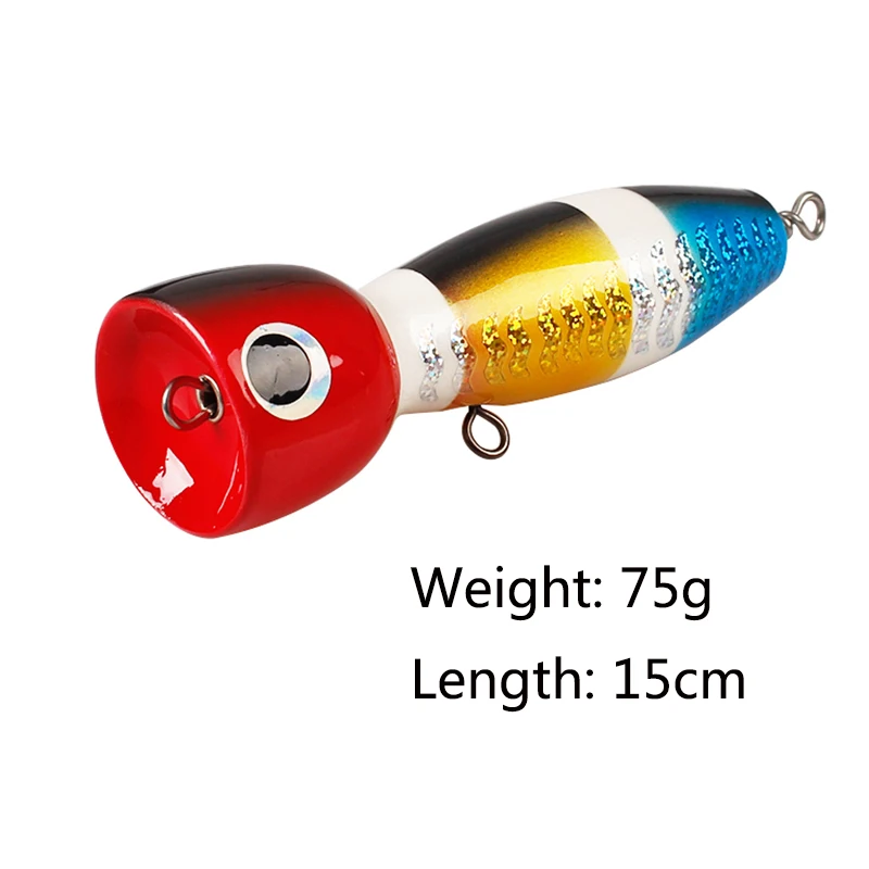 Бургундия MADDIVER 15 см/75 г Topwater деревянный Поппер sptter GT поверхность выскакивающие приманки море ручной работы рыболовные приманки открытый океан рыболовный троллинг - Цвет: Бургундия