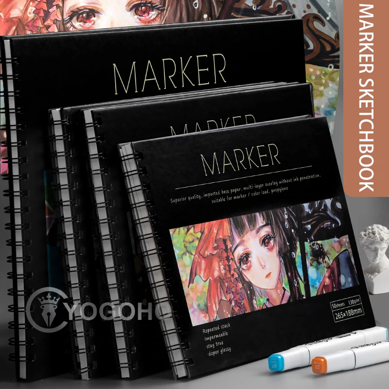 8K/16K/A4 50 Sheets Thicken Paper Sketch Book Student Art Painting Drawing Watercolor Book Graffiti Sketchbook School Stationery 24 sheets a3 a4 a5 thicken paper sketchbook student art painting drawing watercolor book graffiti sketchbook school stationery