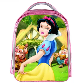 

13inch Snow White Princess Backpack Girls Cartoon Printed School Bags School Backpack Bookbag Children Gift Customized Free Name