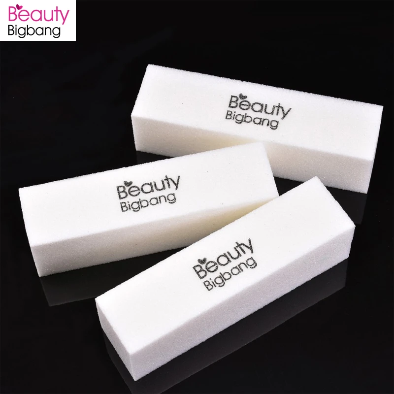 BEAUTYBIGBANG 9.4*2.5cm Sponge Nail File Buffer Block For Gel Polish DIY Art Manicure Pedicure White Limas Nagelvijl | Красота и