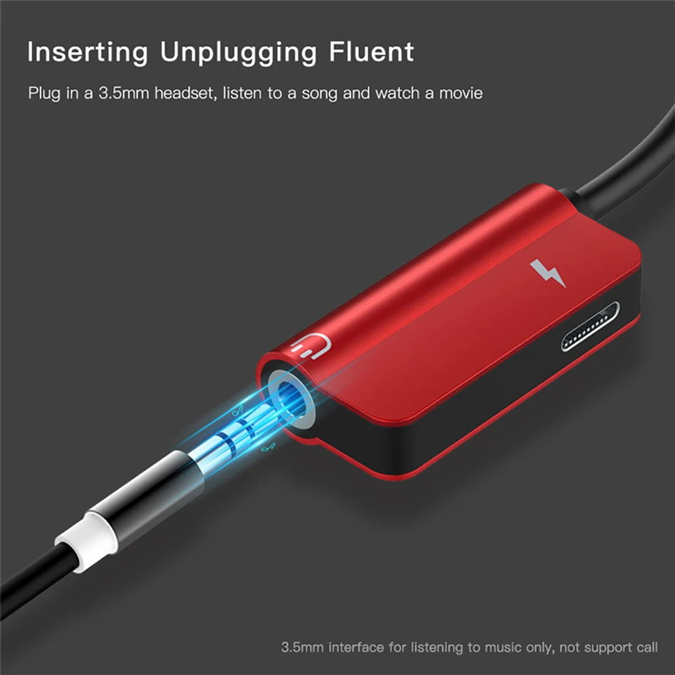 Адаптер для наушников с разъемом USB Type C на 3 5 мм адаптер игровой зарядный кабель 2