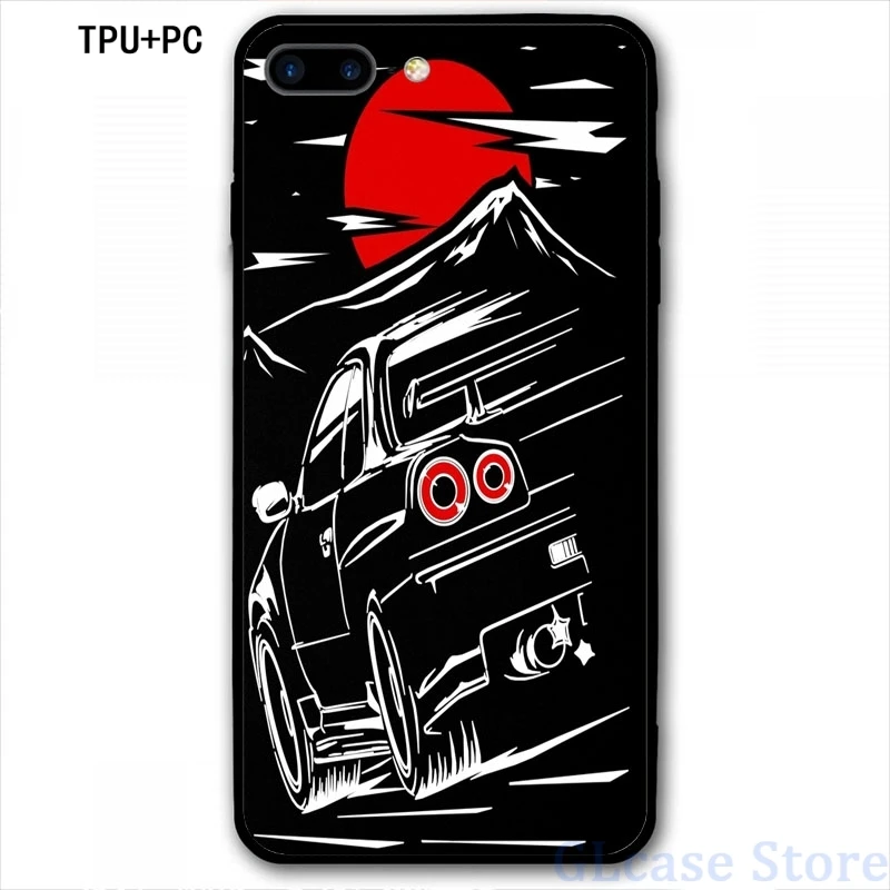 Чехол для телефона Nissan Skyline GTR 34 Haruna iPhone 12 Pro 11 X XR XS Max 8 7 6 6s Plus 5s мягкая стеклянная