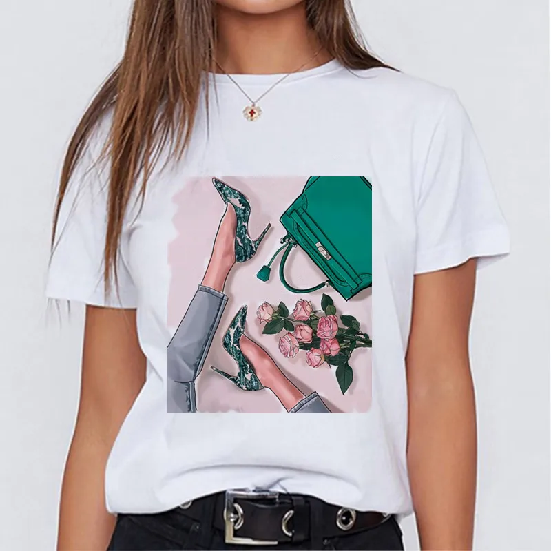 Modern mom fashionable T-shirt Korean fashion clothing street clothing female T-shirt to send girlfriends friends holiday gifts