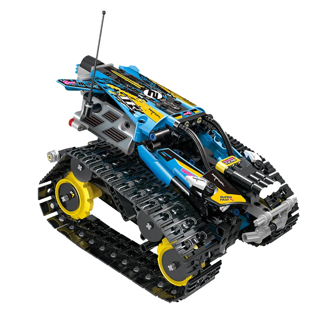2,4G внедорожник модель автомобиля DIY строительные блоки кирпичи RC гоночный автомобиль игрушки дистанционного управления детские игрушки Brinquedos игрушки