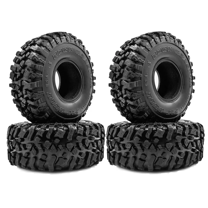 120mm 2.2" Rubber Rocks Tyres Wheel Tires  For 1/10 RC Crawler Axial Wraith D90