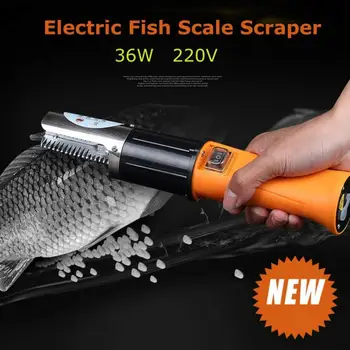 

Electric Fish Scaler Rechargeable Fish Scale Remover Cleaner Descaler Scraper Waterproof Charging Seafood Tools EU/US Plug