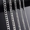 1 piece Width 3mm/4.5mm/5mm/6mm/7mm/7.5mm Curb Cuban Link Chain Necklace for Men Women Basic Punk Stainless Steel Chain Chokers ► Photo 3/6