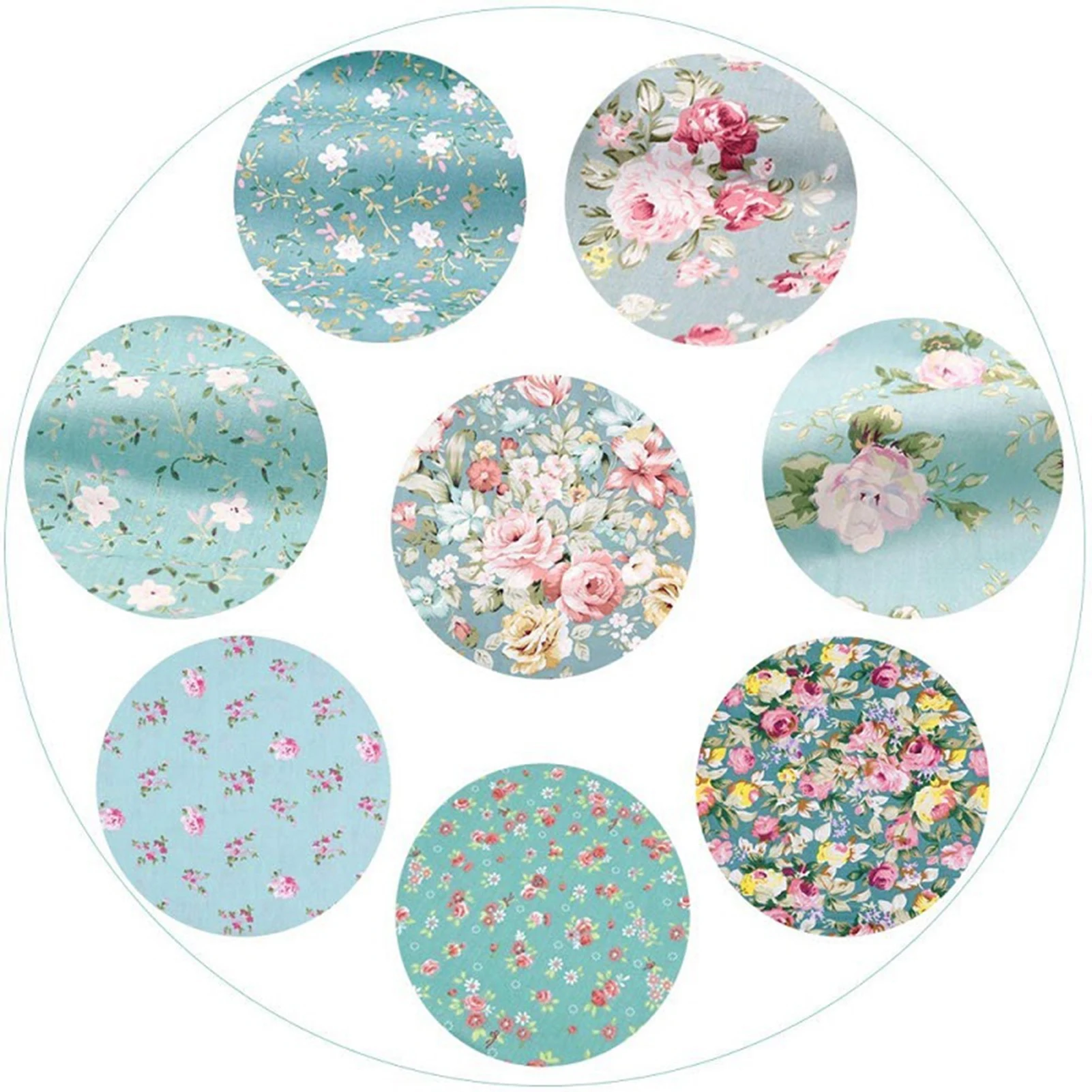 8pcs 25cm*25cm Precut Pure Cotton Fabric Craft Fabric Patchwork Squares DIY Making Crafts Tools Needlework Cloth sewing tools sewing fabric paste craft supplies