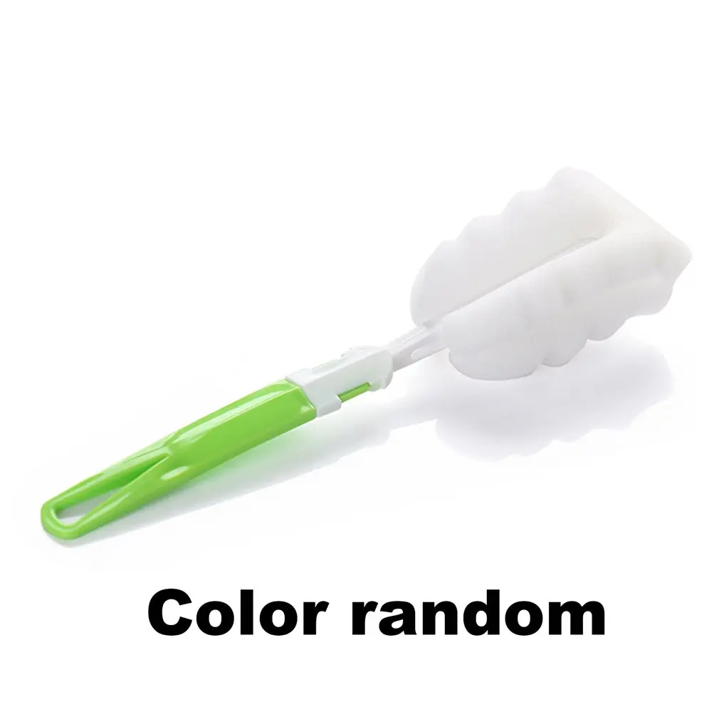 

Long Handle Design Soft Sponge Baby Bottle Cleaning Brushes Household Kitchen Bottle Cup Washing Brush Tool