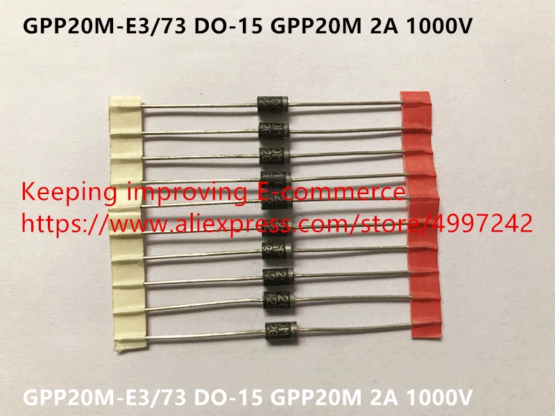 

Original New 100% import GPP20M-E3/73 DO-15 GPP20M 2A 1000V (Inductor)