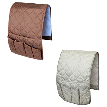 

5 Pockets Remote Control Holder, azine Rack, Space Saver Organizer, Draped Over Sofa, Couch, Recliner Armrest