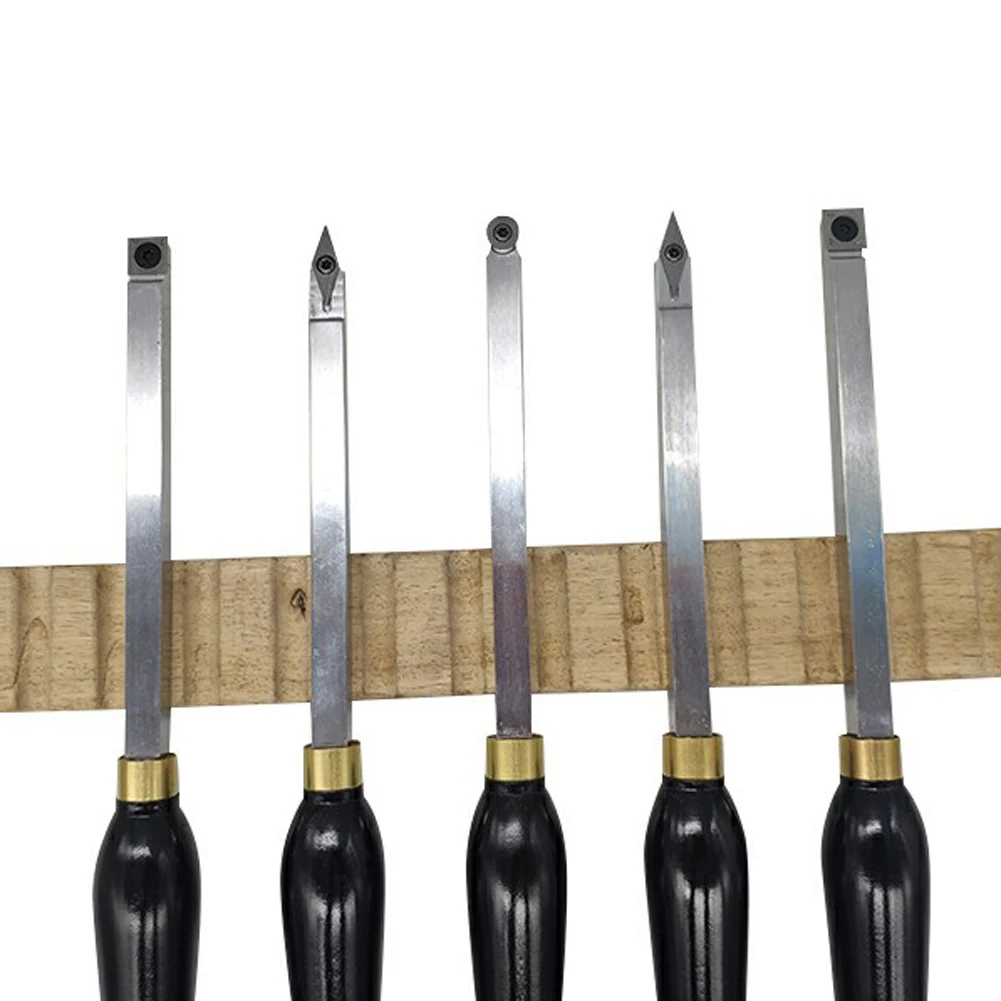 

Round Squares Diamond Wood Turning Tool Carbide Insert Cutter Tools Straight Multi Bit Lathe Set-Diamon Turning tool