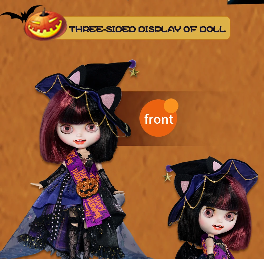 Neo Blythe Doll Halloween Witch Costume With Witch Hat 20