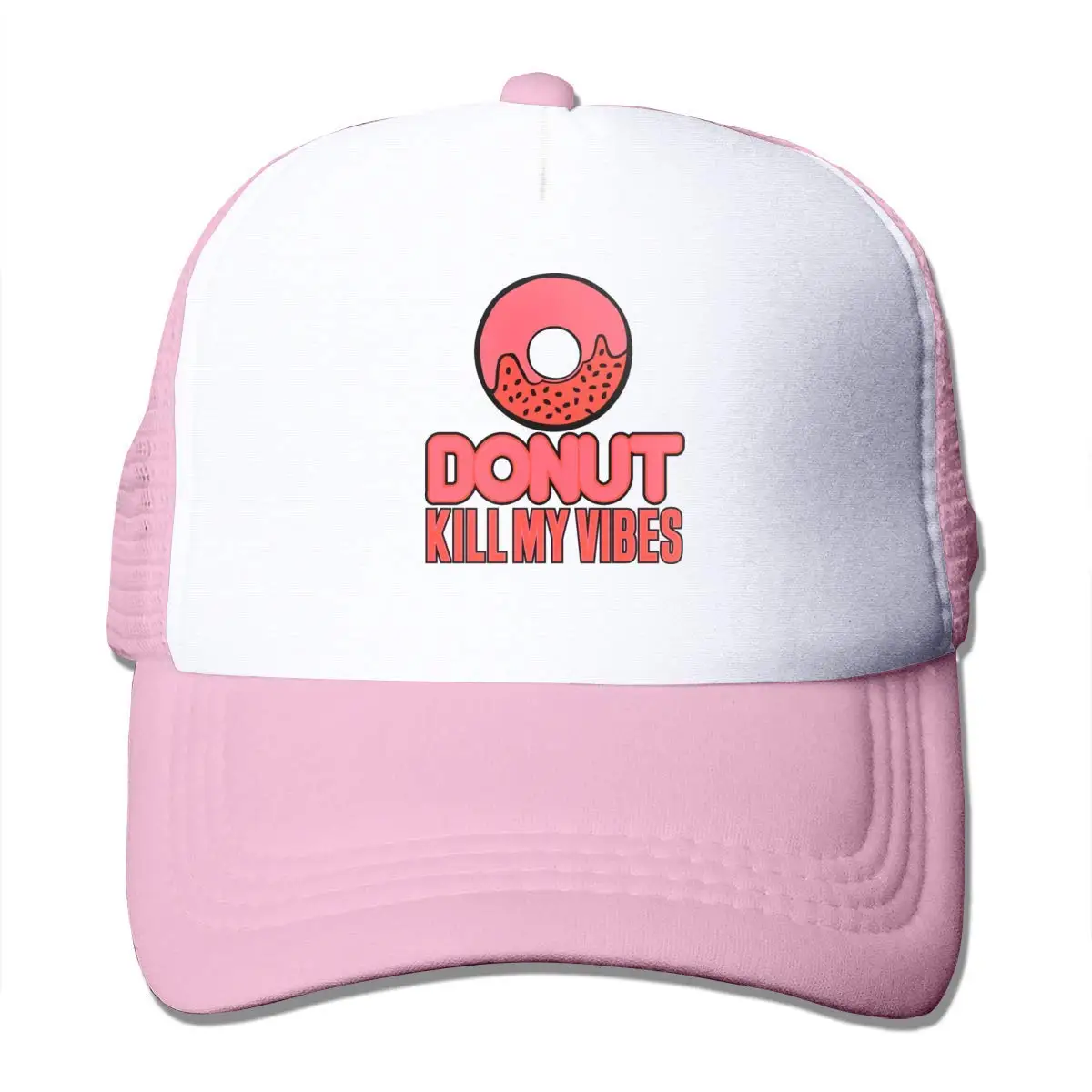 Пончик Kill My Vibe сетчатая Бейсболка унисекс регулируемая бейсболка стиль шляпы розовый