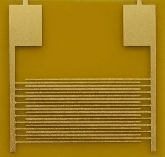 

100um Flexible Interdigital Electrode Capacitor Array Sensor Chip PI